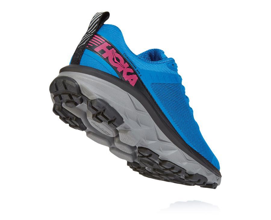 Hoka One One Womens Trail Shoes - Challenger ATR 5 - Blue - FZYO91672